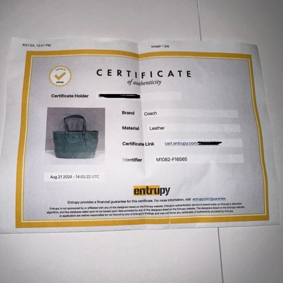 Coach EUC Turquoise Leather Pleated Gallery Shoulder Tote with COA - Picture 17 of 17